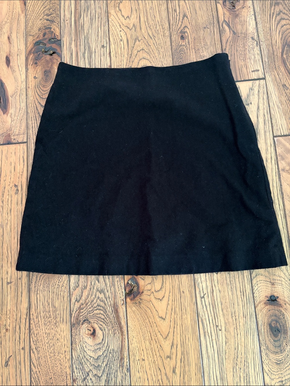 J. Crew Factory Black Wool Blend Mini Skirt